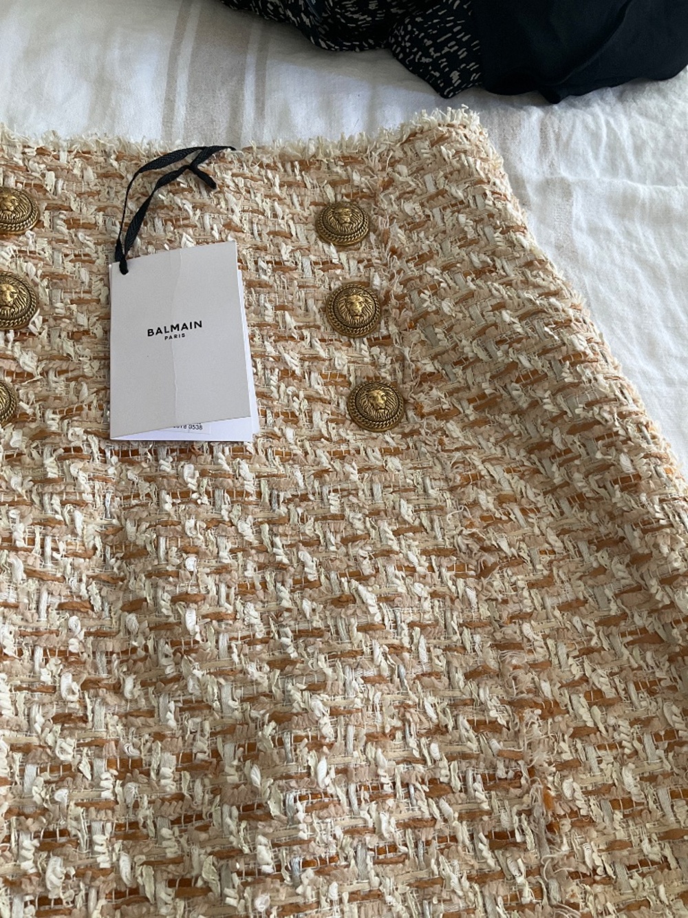 Balmain button-embellished tweed skirt - Picture 4 of 10